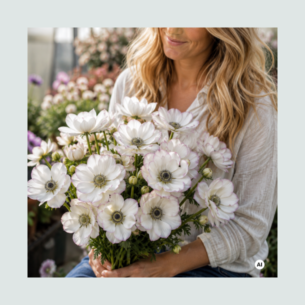 Fransk Anemone Mistral Plus� 'Edge Bianco'  