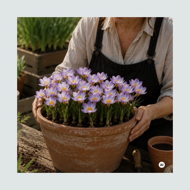 Botanisk krokus sieberi 'Firefly'