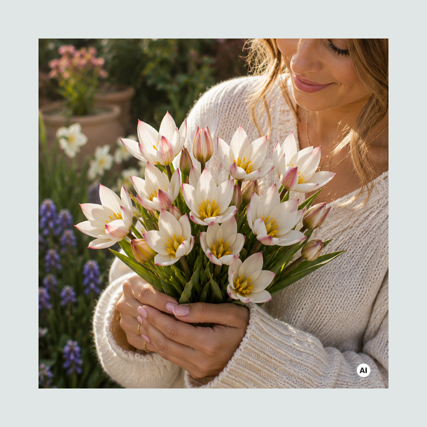 Botanisk tulipa specie 'Hilde'