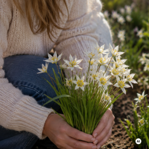 Botanisk tulipa turkestanica 