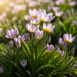 Botanisk tulipa specie saxatilis