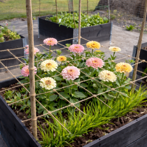 Juteblomsternet (180 x 180 cm)