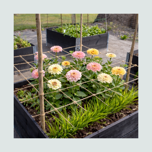 Juteblomsternet (180 x 180 cm)